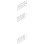 ABB - Plastron 1R 24 modules H=150mm L=600mm (x1)