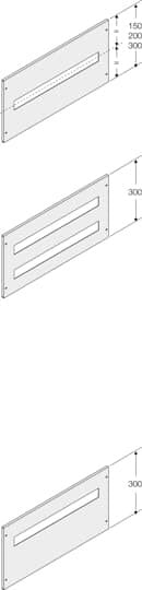 ABB - Plastron 2R 12 modules H=300mm L=400mm (x1)