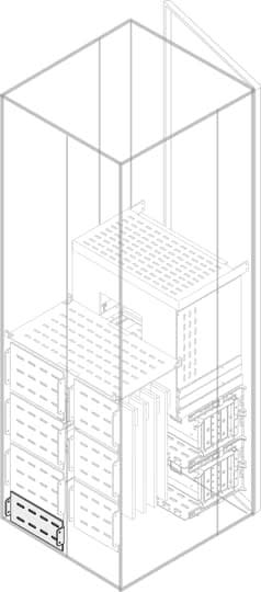 ABB - Cloisonnement Verticale Arrière H50mm L800mm Mi