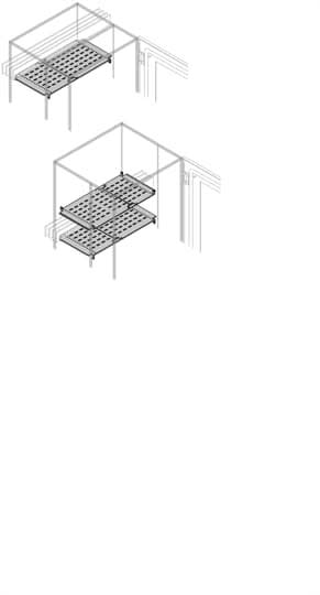ABB - Rear Vertical Segregation Full-Width H=200mm For W=1000mm