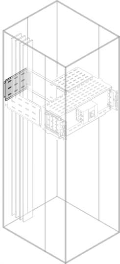 ABB - Rear Vert.Segr. BUSBars Si de Rear Int.Up. H=600mm W=400mm
