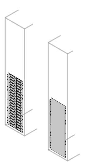 ABB - Clois.Vert.2B Pleine-Complete H=1000mm D=700mm(x1)