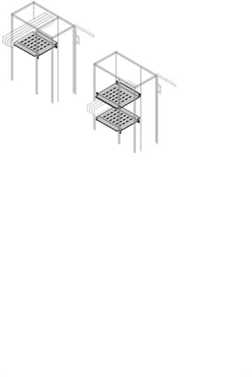 ABB - Horizontal BUSBars Shelf Int. Up. W=400mm D=700mm