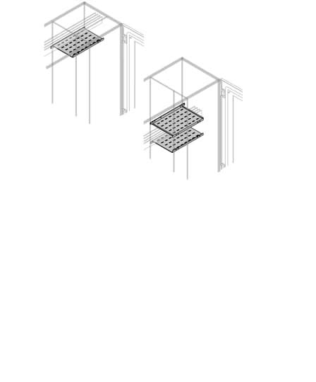 ABB - Horizontal BUSBars Shlef Int. Up. W=400mm For D=700mm