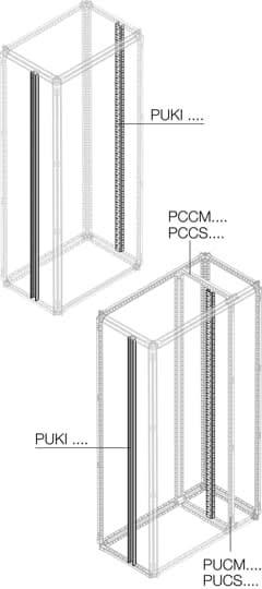 ABB - Montant H=2000mm pour Disj. =800A Ou Cloisonne (x1)