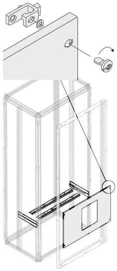 ABB - Kit Vert. E2.2/E4.2 3/4P Debro Chariot Int. H=600mm L=800mm