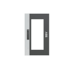 ABB - SPEE-L/M Porte Transparente L400xH600 mm- IP55-3 Points de Fermeture - IK07