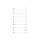 ABB - SPEE Combi-Double Rail DIN Ajustable pour Plastron Modulaire L800 (Pack 10pcs)