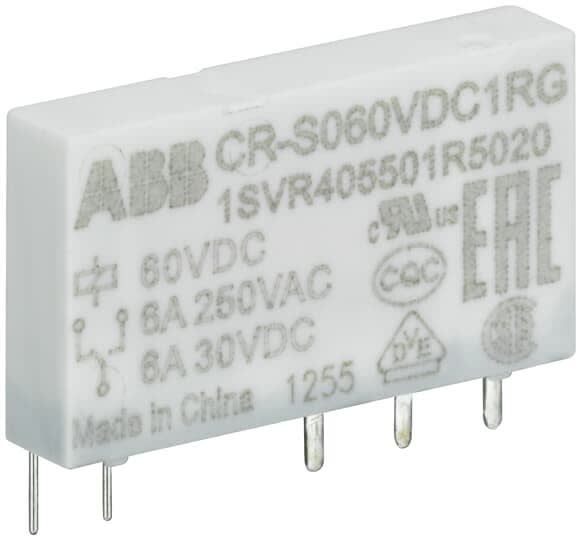 ABB - Mini Relais 12VDC 1rt 12V 250mA Contact OR