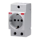 ABB - M1173L-Prise de courant modulaire -Norme italienne- 2P+T -16A-250VAC -av. Témoin