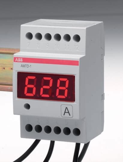 ABB - Ampèremètre digital AC LECTURE INDIRECTE VIA TI AMTD-1