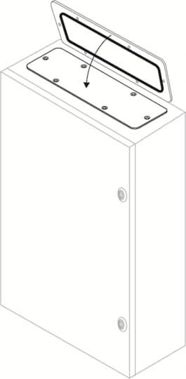 ABB - PLAQUE INOX FERMET.600x300 WXL