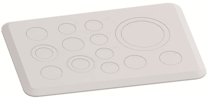 ABB - Plaque Passe Cable Souple Tz102