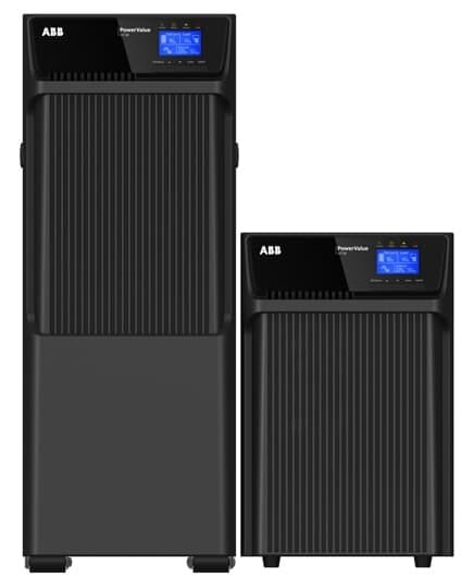 ABB - Onduleur Rack/Tour on-line 6KVA, FP=1, 8 prises, autonomie 15min