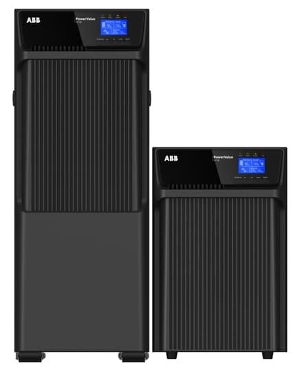 ABB - Onduleur PowerValue Tour 1ph on-line 10KVA, 4 prises, autonomie 0min