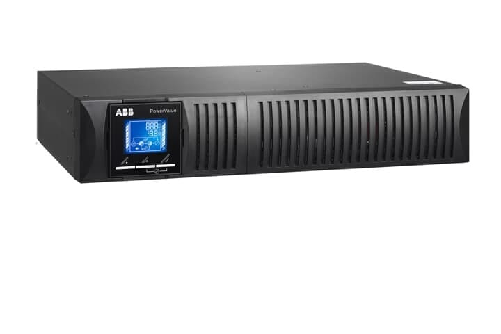 ABB - Onduleur PowerValue Rack/Tour, 1ph,VFI on-line, 1KVA, FP=1, 8 prises IEC 13'+COM