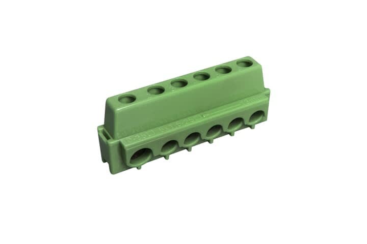 ABB - Bornier de Terre Vert pour Coffret Gale'O - 5X25 + 1X35 mm2 (Lot de 5pcs)