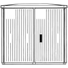 ABB - EH3G98C2 Armoire de Tottoir - Type EH3/GD - IP44 - H1125 x L1200 x P541 mm