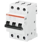 ABB - S200 Disjoncteur modulaire- 3P - 60A - Cbe K -6000A/10kA (3 modules)-peignable