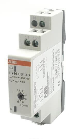 ABB - Relais Sous-Tension 3Ph/N 400 Vac-Seuil Fixe 195V-1 CO Inv.-av. délai 6s à 10min