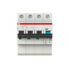ABB - Disjoncteur Diff. Smissline embroch. 3P+N (à droite)-10A-Cbe C-10kA-300mA-Type F