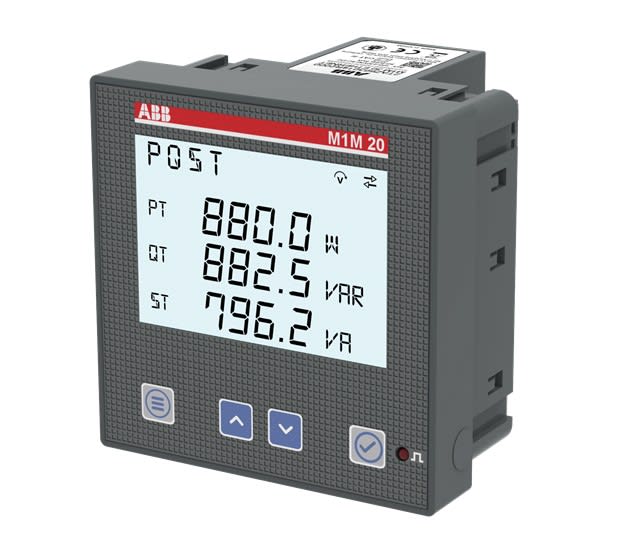 ABB - M1M20 central de mesures LCD Modbus RTU (I/U/P/E/F...)
