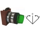 ABB - Boutons tournant 3-POS lumineux poignée courte Vert A impulsion