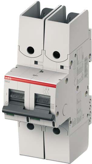 ABB - Disjoncteur modulaire 2P S802HV (1000VAC)-Courbe K - 25A - 4kA