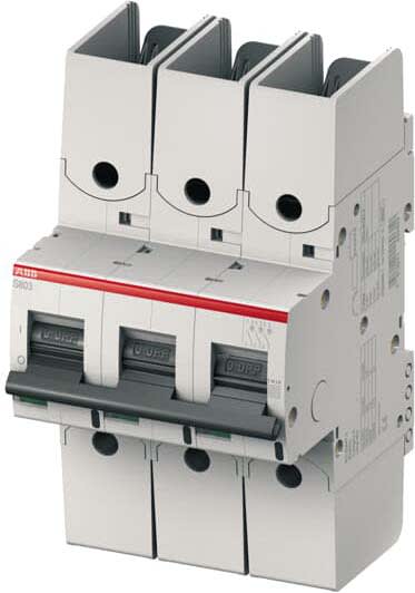 ABB - Disjoncteur modulaire 3P S803HV (1000VAC)-Courbe K - 8A - 4kA
