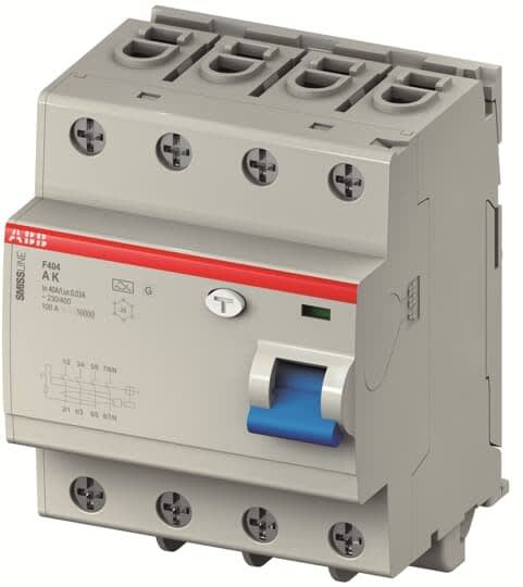 ABB - SMISSLINE TP Interrupteur Différentiel embrochable F404A-K63/0.03