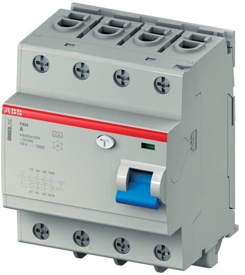 ABB - SMISSLINE TP Interrupteur Différentiel embrochable F404A-S63/0.3