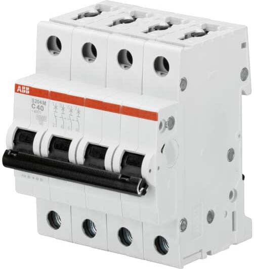 ABB - S200M Disjoncteur modulaire- 4P - 32A - Cbe D -10000A/15kA (4 modules)-peignable