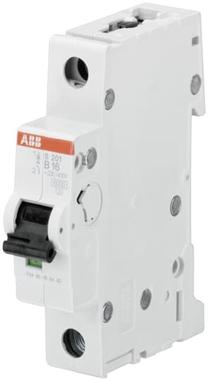 ABB - S200 Disjoncteur modulaire - 1P - 1A courbe B - 6000A/10kA (1 module) -peignable
