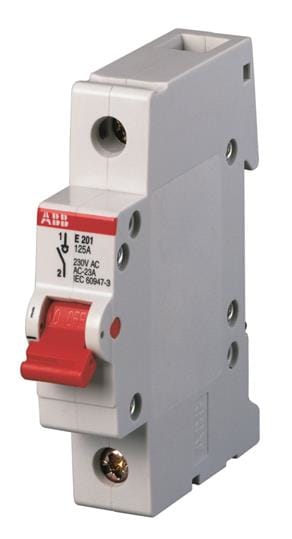ABB - Interrupteur (E200) 1 Pôle - 16A -Levier Rouge