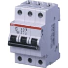 ABB - S200M Disjoncteur modulaire- 3P - 10A - Cbe K -10000A/15kA (3 modules)-peignable