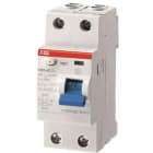 ABB - Interrupteur Différentiel - F200 - 2P - 25A - 30mA - Type A - Tension Test 110V