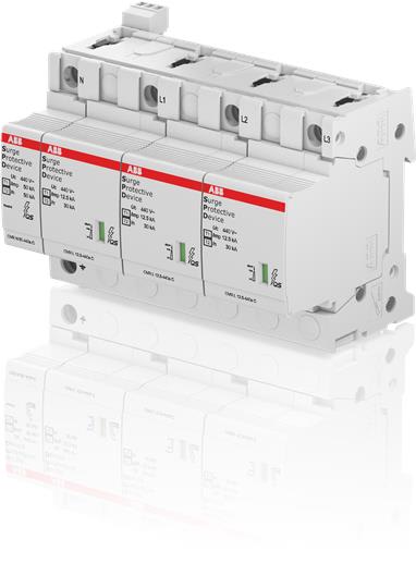 ABB - Parafoudre OVR T1+T2 -3P+N - Iimp 12,5kA -Imax 80kA -400/690V - av. TS -TT/TNS