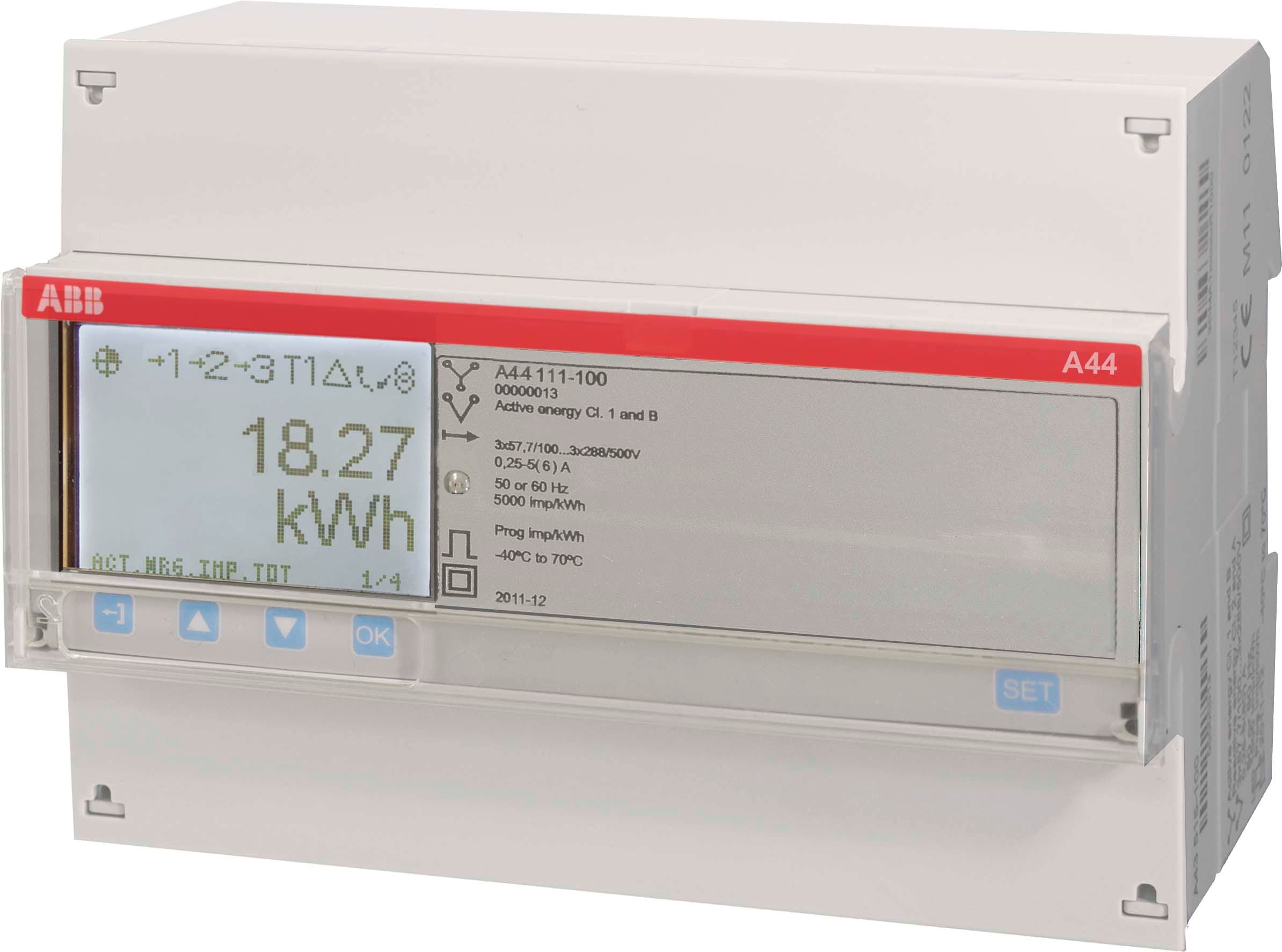 ABB - Compteur A44 Triphase Modbus Mesure InDirecte 6A Bronze Mid