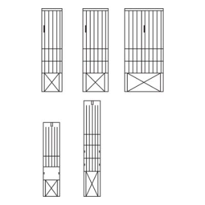 ABB - EH4-1 Armoire trottoir 1600x745x224mm