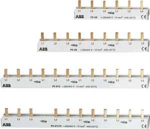 ABB - Barrette de pontage 4P 40 PINS 16MM2 ( L1-L2-L3-N-free-free-L1)