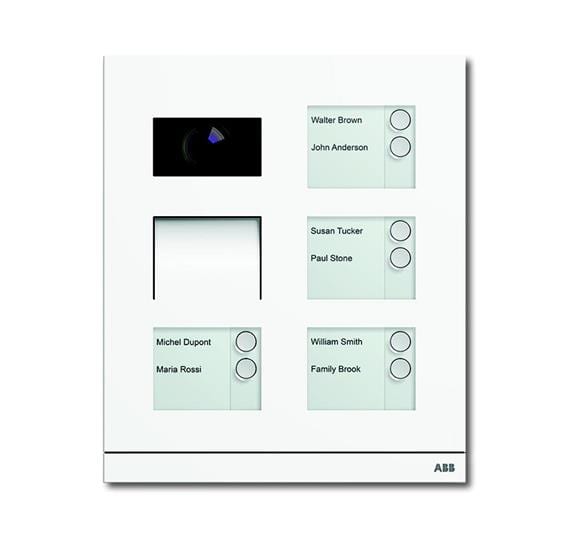 ABB - Détecteur de présence HF 360°, portée 10m, IP20, 1 canal, encastré, blanc
