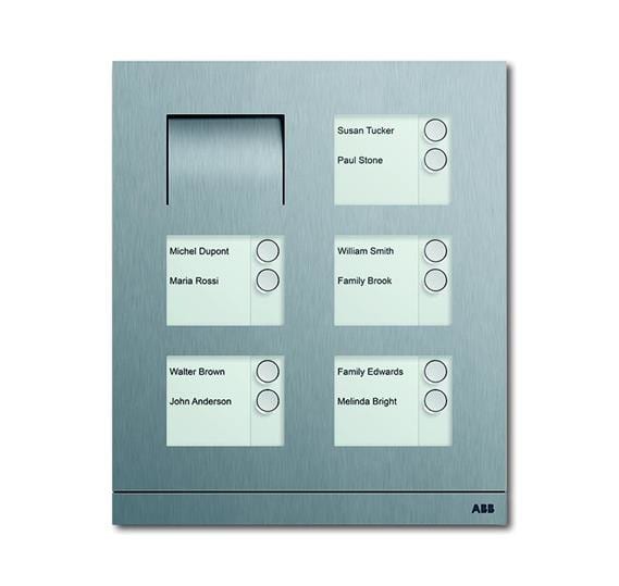 ABB - Détecteur de mouvement couloir 360°, portée 30m, 1 canal, encastré, blanc