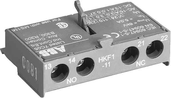 ABB - CONTACT AUXILIAIRE FRONTAL 1NO+1NF POUR DISJ. MS116-MS-MO132