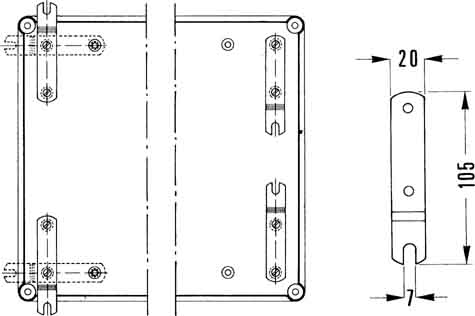 ABB - APMBRVS Pattes de fixation inox pour APO