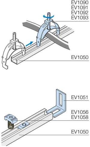 ABB - Ecrou M6 pour profile EV1050 pour armoires IS2 (x100pces)