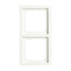 ABB - Futur Linear / Plaque fintion 2 postes - Blanc Mat