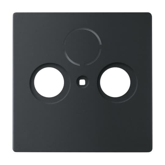 ABB - Futur Linear / Enjoliveur pour prise TV SAT - Noir