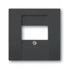 ABB - Futur Linear / Enjoliveur pour prise HDMI VGA USB - Blanc - Noir