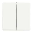 ABB - Futur Linear / Enjoliveur pour double va et vient - Blanc Mat