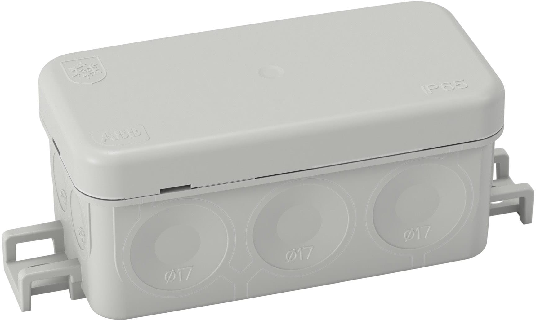 ABB - AP45G-Boîte Compacte Dérivation IP65 ECO Solutions-H105xL43xP40mm-Gris-GWT 650°c